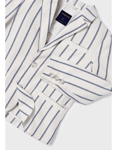 Striped linen jacket