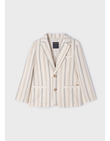 Striped linen jacket