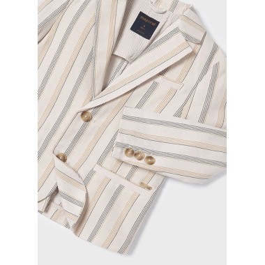 Giacca lino righe Bimbo 2/8 anni