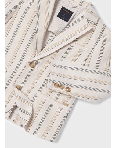 Striped linen jacket