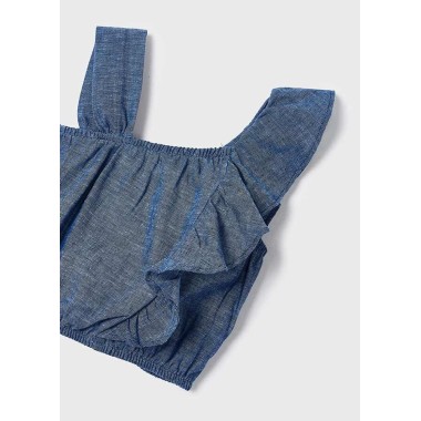 Blusa lino                    Bimba 2/8 anni