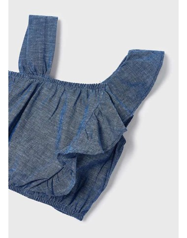 Blusa lino                    Bimba 2/8 anni