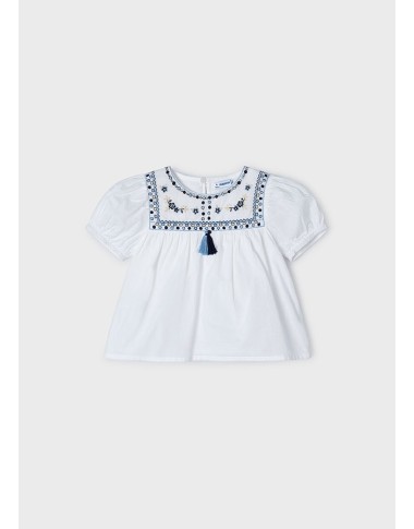 Blusa ricamata                Bimba 2/8 anni