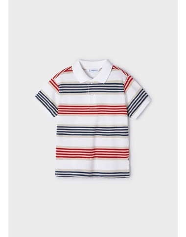 Striped polo shirt