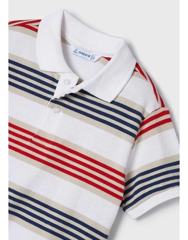 Striped polo shirt