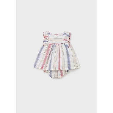 Abito righe lino Neonata 0/36