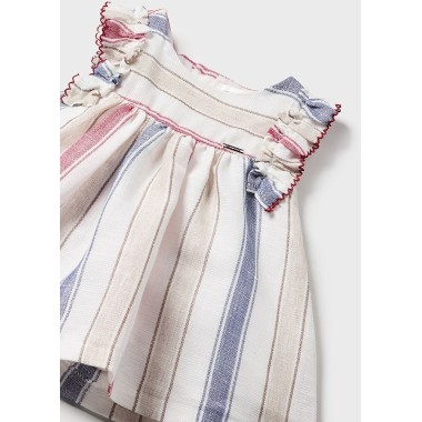 Abito righe lino Neonata 0/36