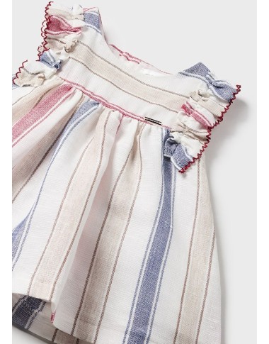 Striped linen dress