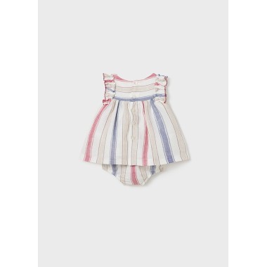 Abito righe lino Neonata 0/36