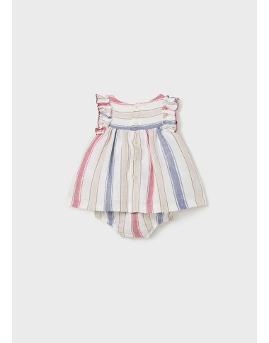 Abito righe lino Neonata 0/36