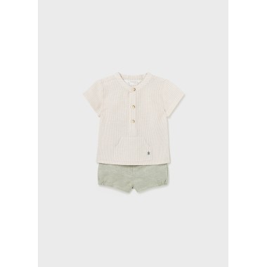 Completo camicia e bermuda Neonato 0/36