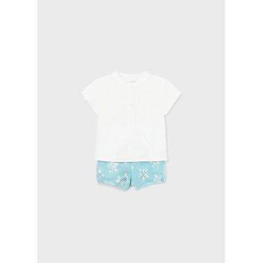 Completo camicia e bermuda tartarughe Neonato 0/36