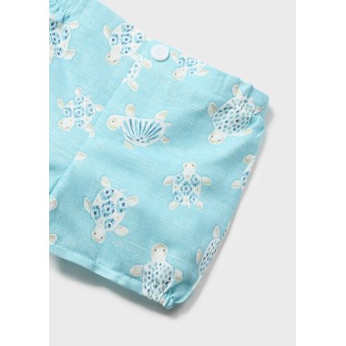 Completo camicia e bermuda tartarughe Neonato 0/36