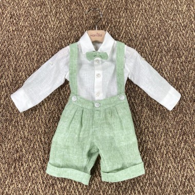 Completo in lino Neonato 0/36