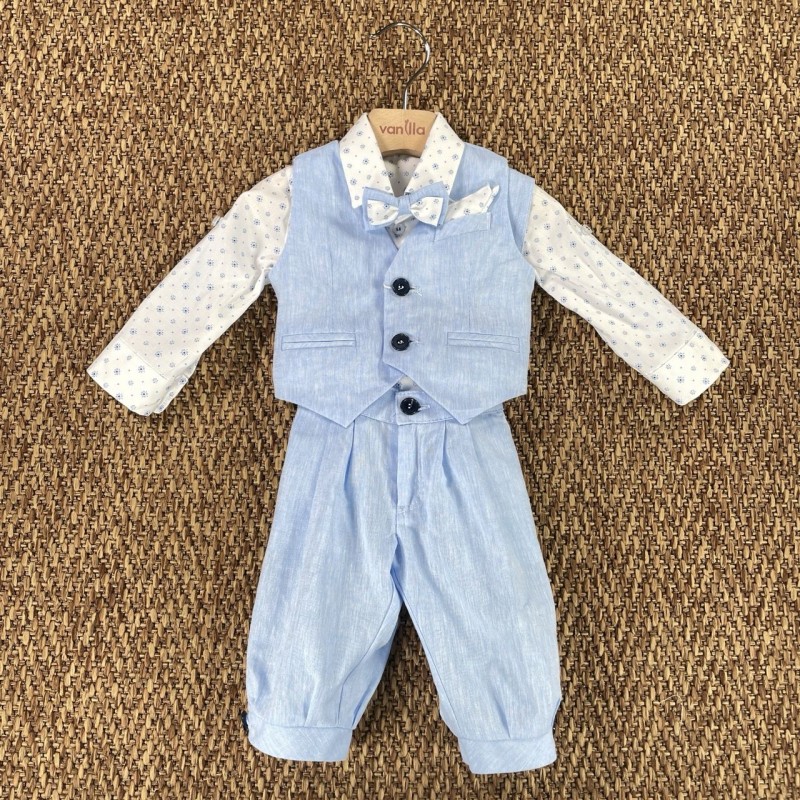 Completo in lino Neonato 0/36