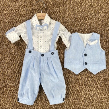 Completo in lino Neonato 0/36