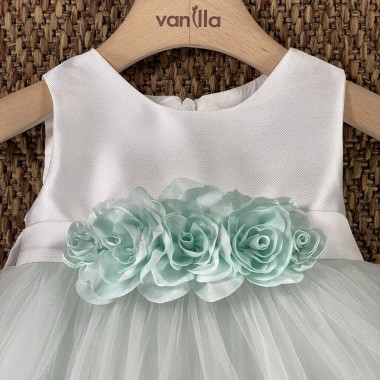 Abito cerimonia in tulle Neonata 0/36