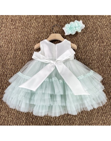 Abito cerimonia in tulle Neonata 0/36