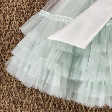 Abito cerimonia in tulle Neonata 0/36