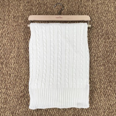 Coperta a trecce in filo di cotone Coperta e Lenzuola