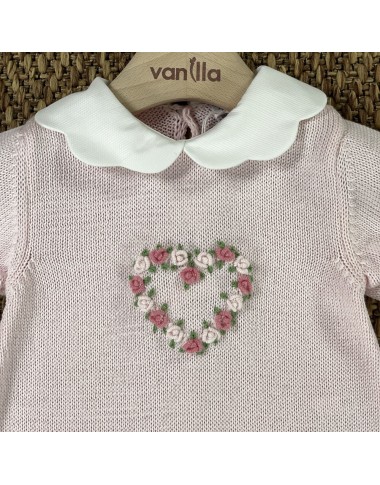 Tutina cuore filo di cotone Set Nascita e Uscita Clinica