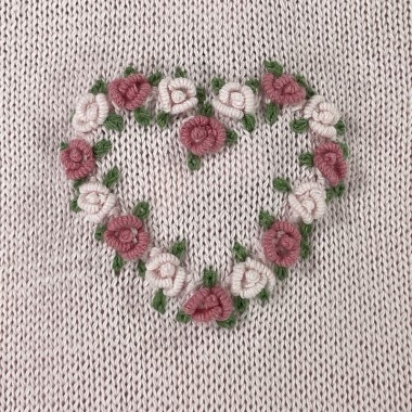 Tutina cuore filo di cotone Set Nascita e Uscita Clinica