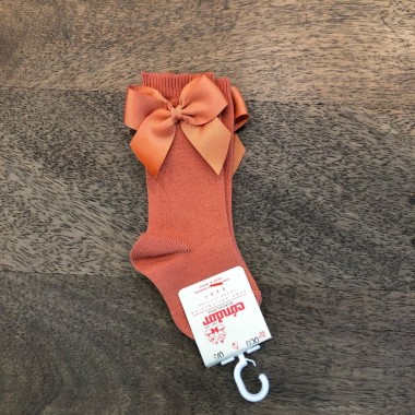 Calzino alto con fiocco in gros grein Accessori