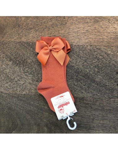 Calzino alto con fiocco in gros grein Accessori