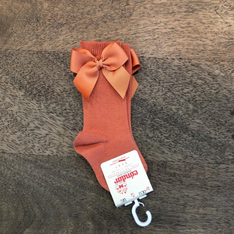 Calzino alto con fiocco in gros grein Accessori
