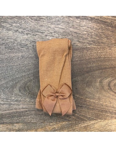 Tights with grosgrain bow