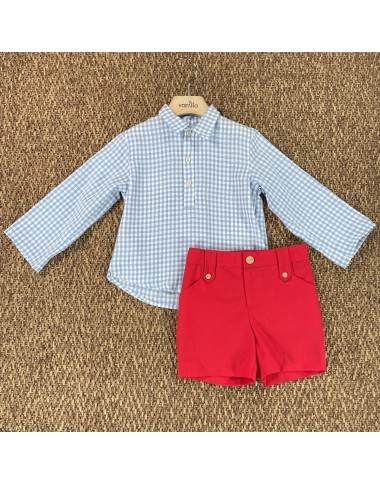 Completo camicia e bermuda Bimbo 2/8 anni