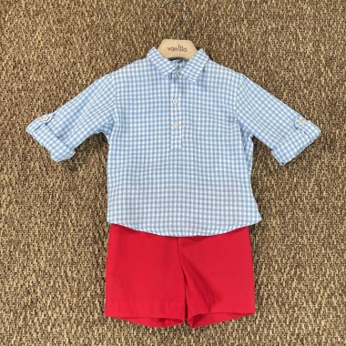 Completo camicia e bermuda Bimbo 2/8 anni