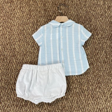 Completo camicia e bermuda Neonato 0/36