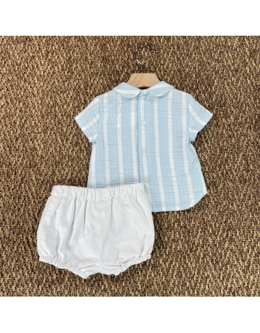 Completo camicia e bermuda Neonato 0/36