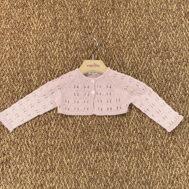 Giacchino traforato tricot Neonata 0/36
