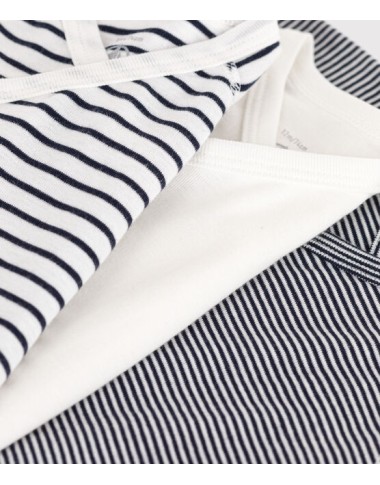 Confezione 3 body marinière Neonata 0/36