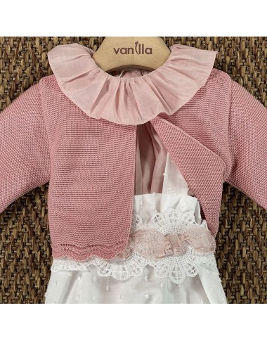 Completo camicia salopette cardigan e fascia Completo e Pagliaccetto