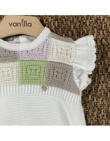 Cotton thread romper and headband