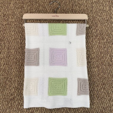 Coperta patchwork in filo di cotone Coperta e Lenzuola