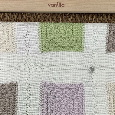 Coperta patchwork in filo di cotone Coperta e Lenzuola