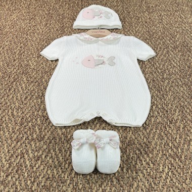 Completo nascita pagliaccetto pesciolino Set Nascita e Uscita Clinica