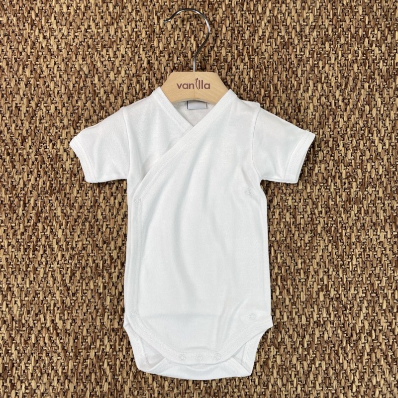 Body incrocio 100% bambù Body Manica Corta