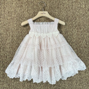 Abito in tulle a balze Bimba 2/8 anni