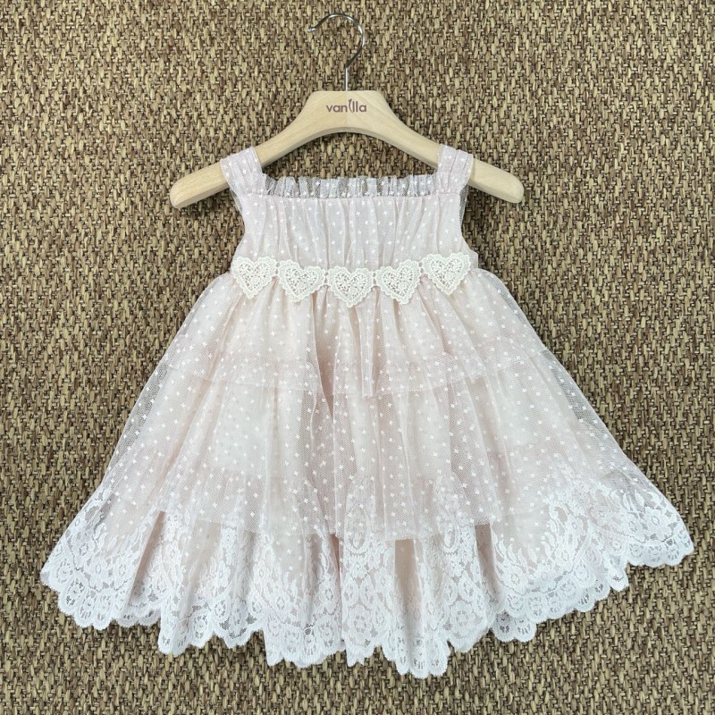 Abito in tulle a balze Bimba 2/8 anni