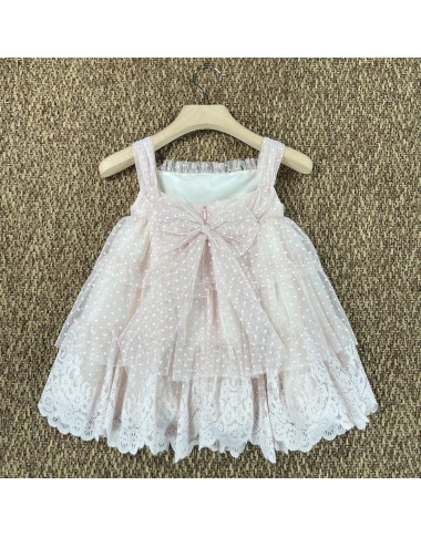 Flounced tulle dress