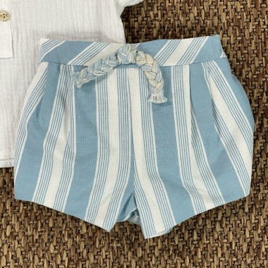 Completo camicia e bermuda Neonato 0/36