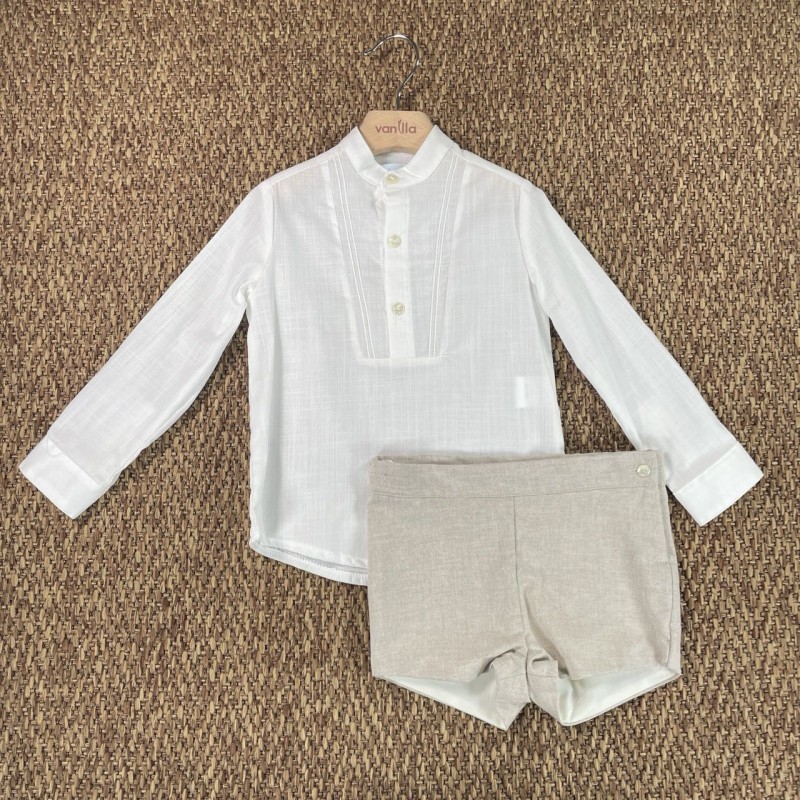 Completo camicia e bermuda Neonato 0/36