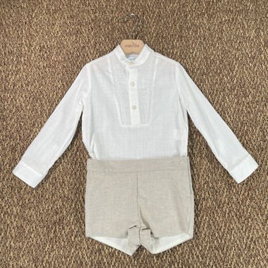 Completo camicia e bermuda Neonato 0/36