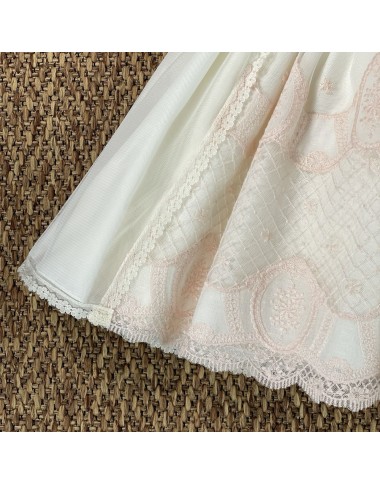 Elegant tulle and macramé dress