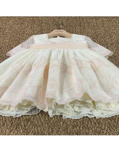 Abito tulle e macramè elegante Bimba 2/8 anni
